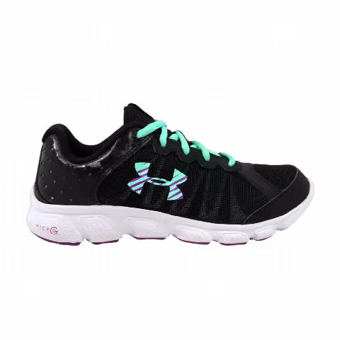 Under Armour Micro G Assert 6 GS 'Black Purple Blue'