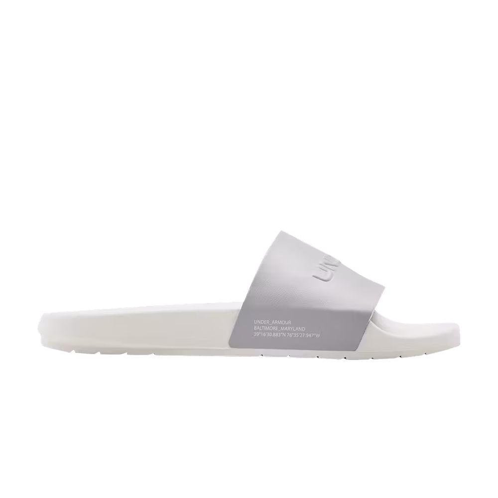 Under Armour Core Remix Slides Onyx White