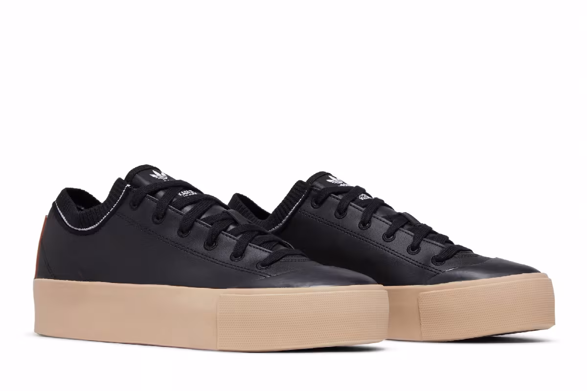 Karlie Kloss x adidas Women's Trainer XX92 Vegan Black White, view 9