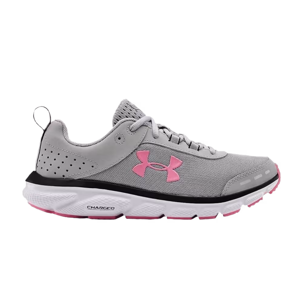 Under Armour Women's Charged Assert 8 Wide Mod Grey Lipstick