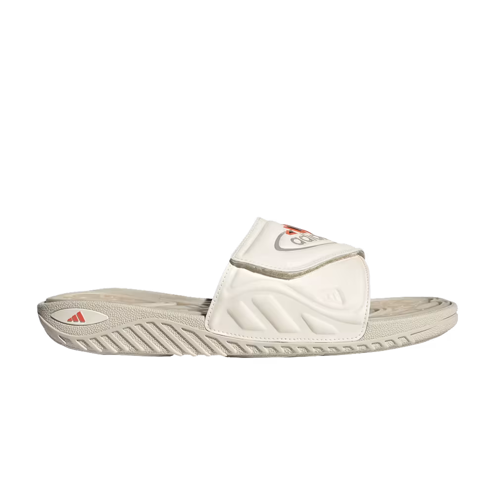 Adidas Women's Reptossage Slide Off White Bliss Orange