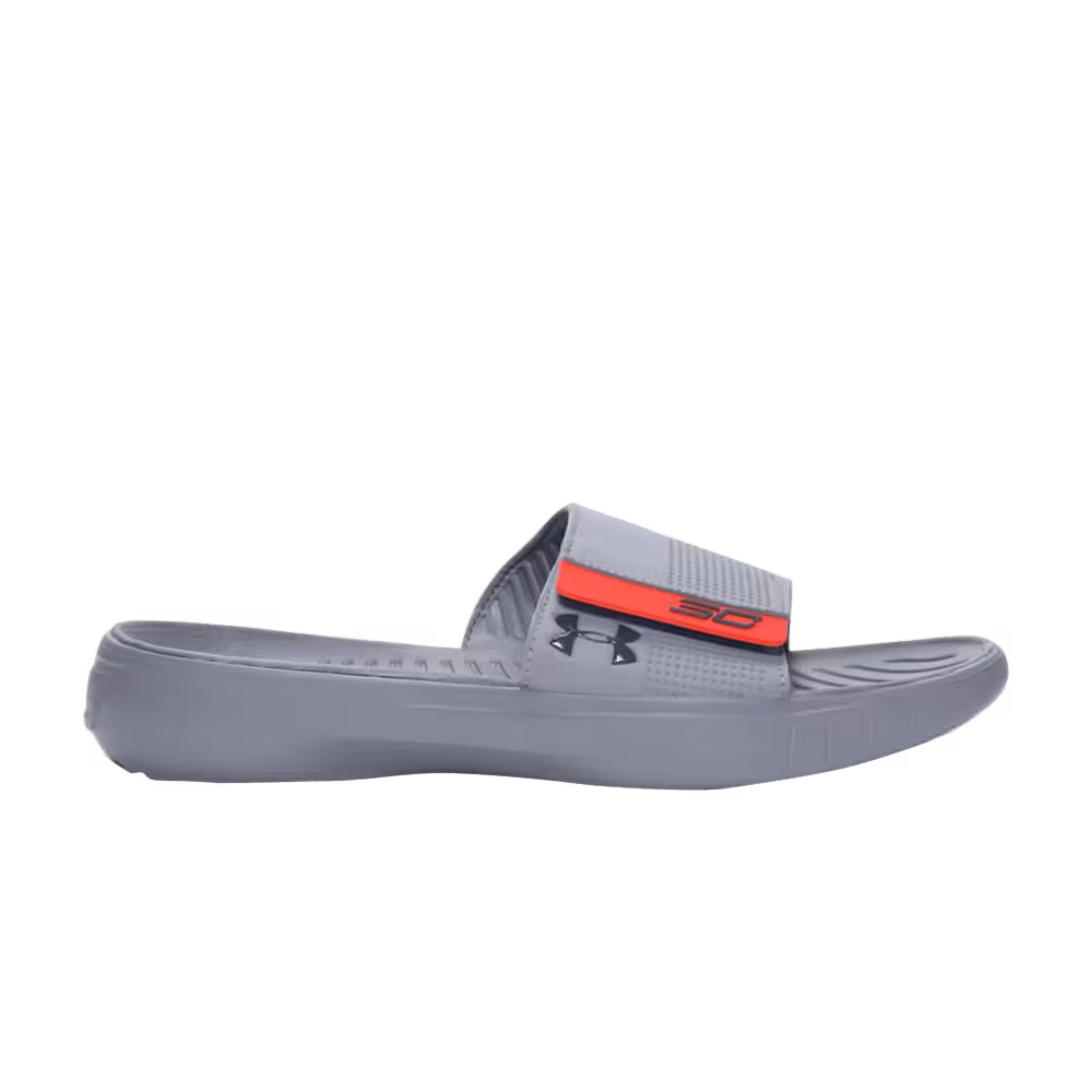 Under Armour Curry 3 Slides Grey Orange