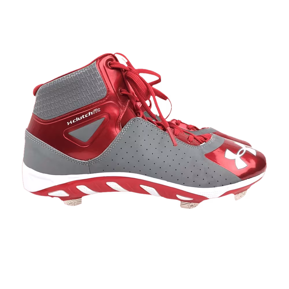 Under Armour Spine Heater Mid Metallic Red Grey