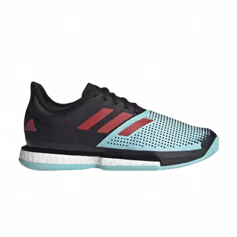 Adidas SoleCourt 'Black Pulse Aqua'