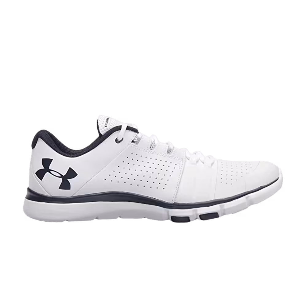 Under Armour Strive 7 Leather White Midnight Navy