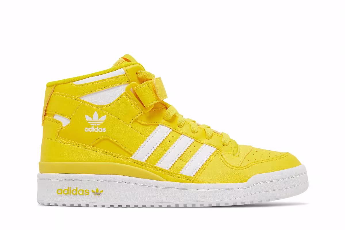 Adidas Forum Mid Yellow, view 2
