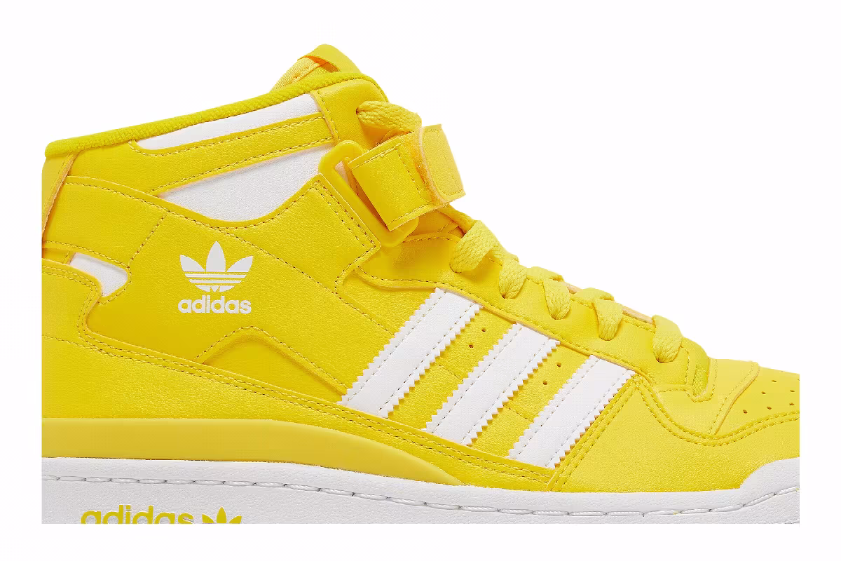 Adidas Forum Mid Yellow, view 3