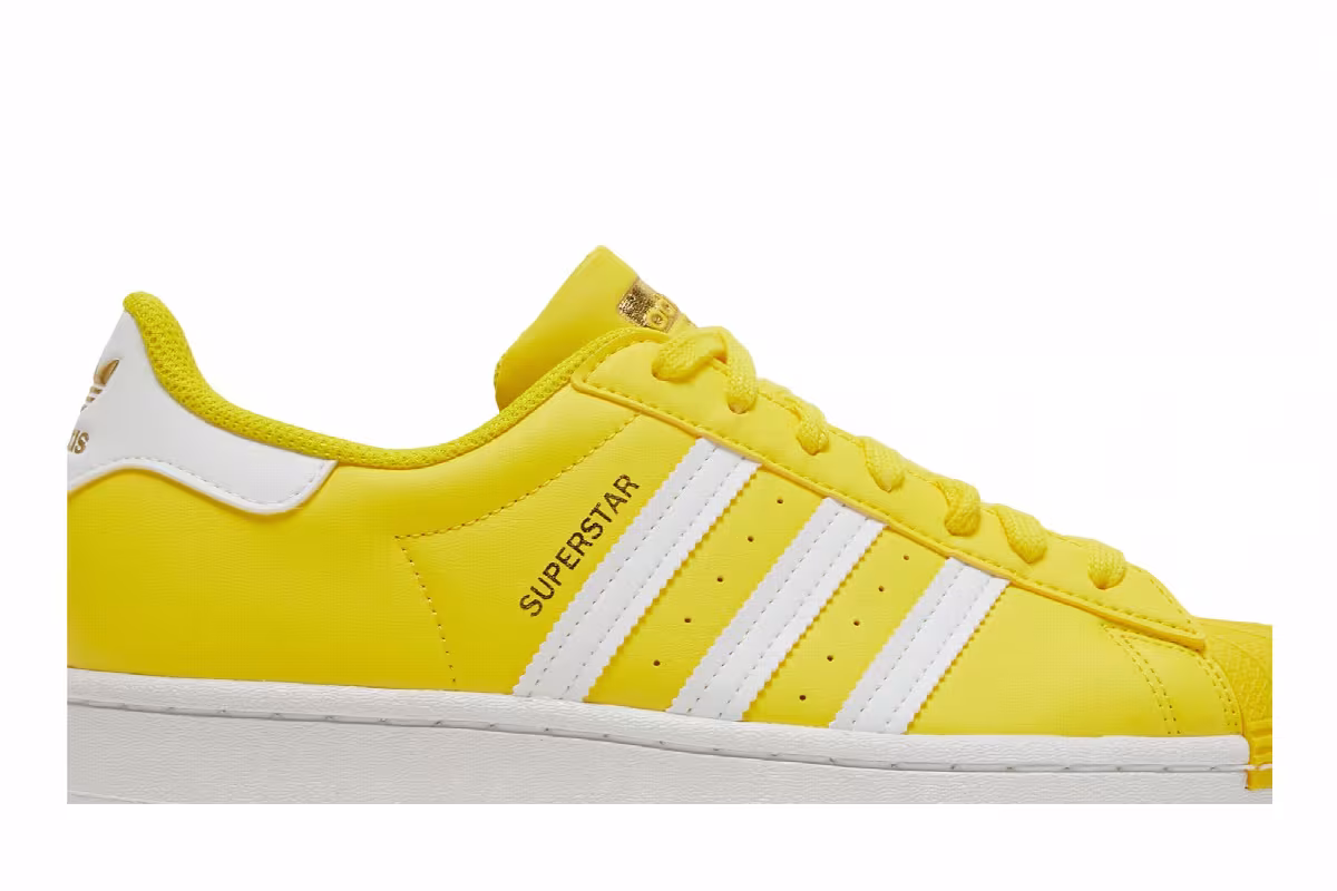 Adidas Superstar Yellow Cloud White, view 3