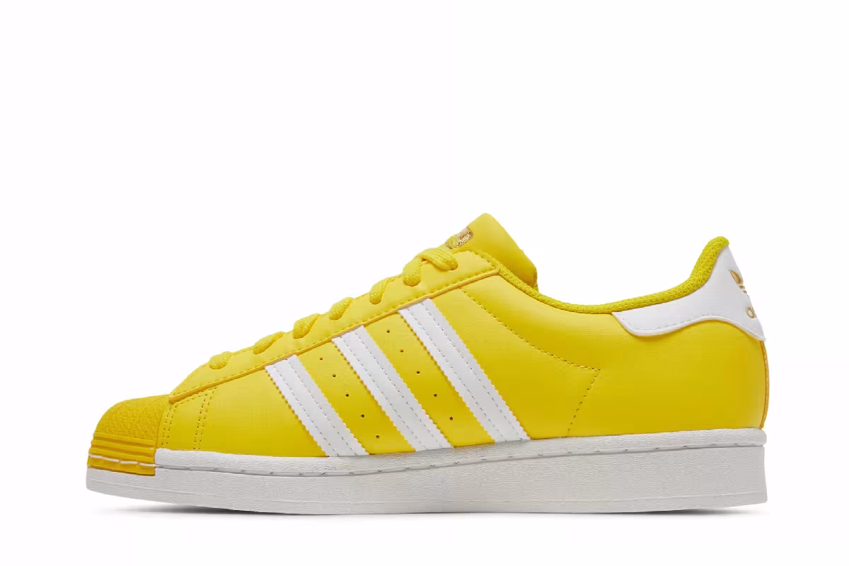 Adidas Superstar Yellow Cloud White, view 4