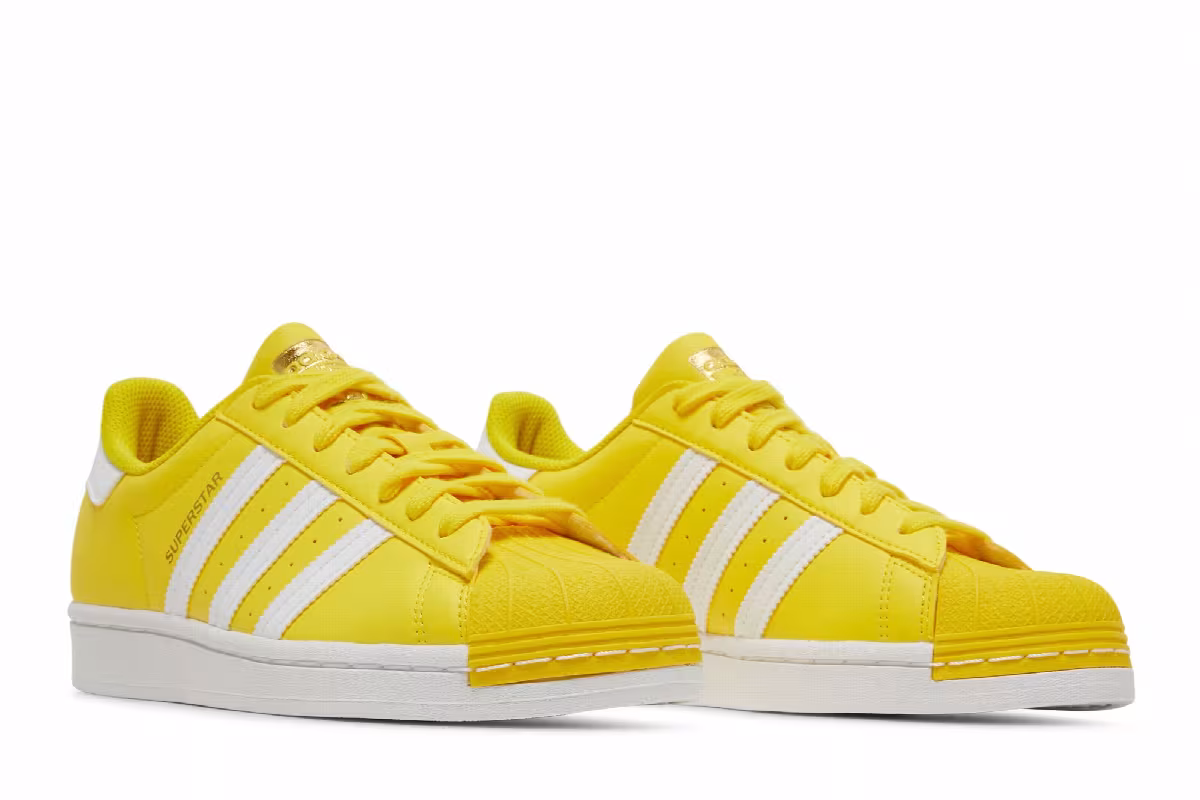 Adidas Superstar Yellow Cloud White, view 9