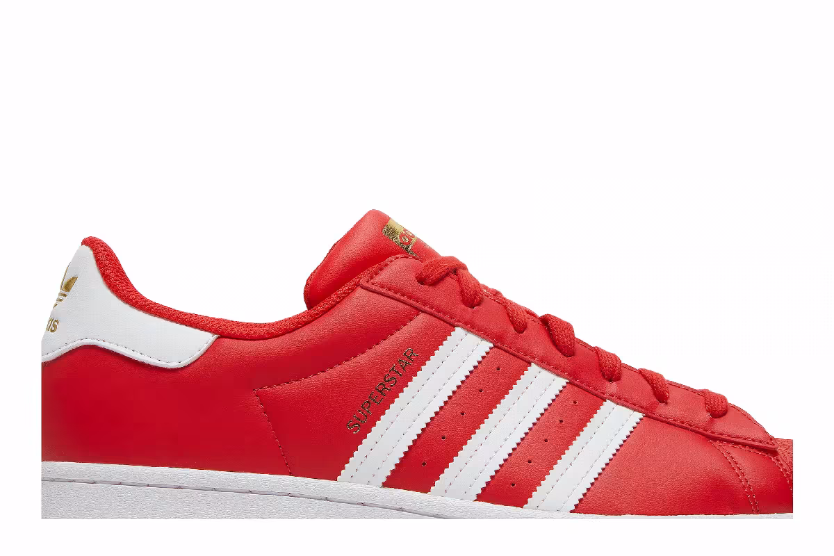 Adidas Superstar Red Cloud White, view 3