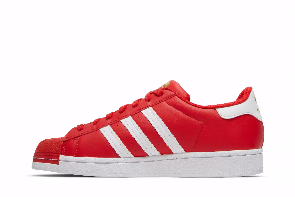 Adidas Superstar Red Cloud White, view 4