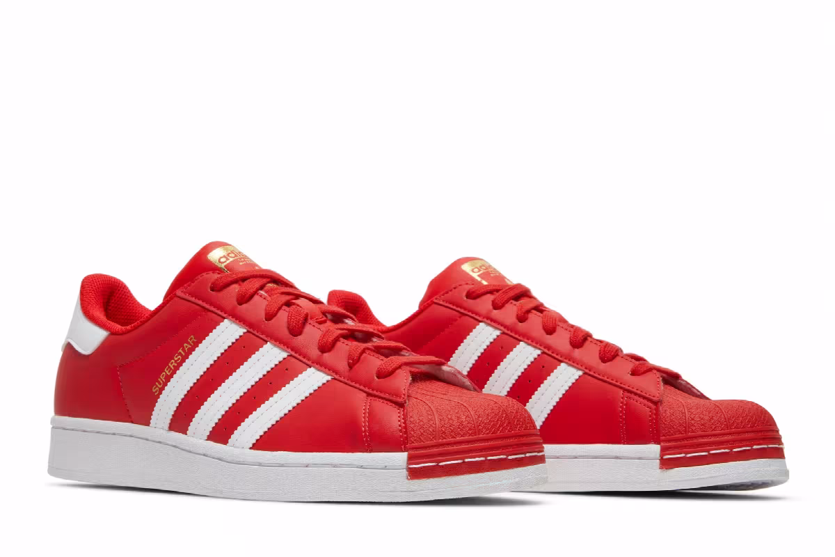 Adidas Superstar Red Cloud White, view 9