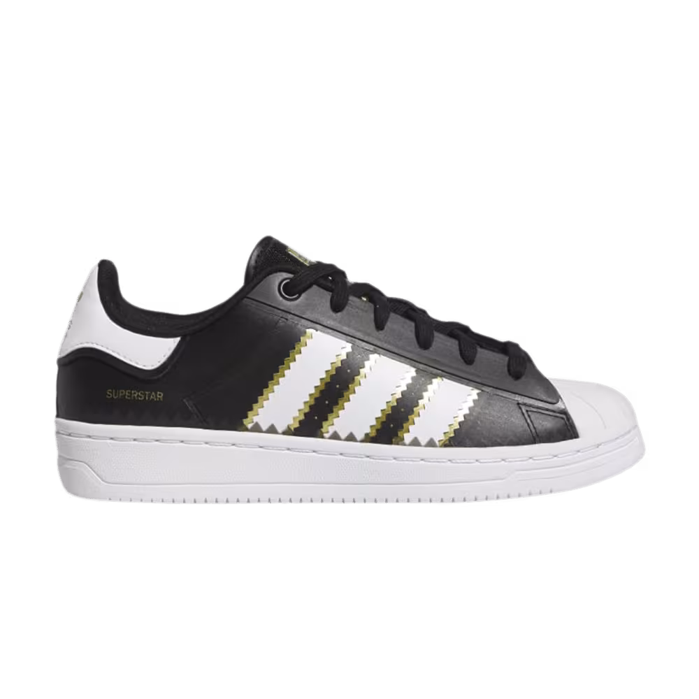 Adidas Women's Superstar OT Tech Black Gold Metallic