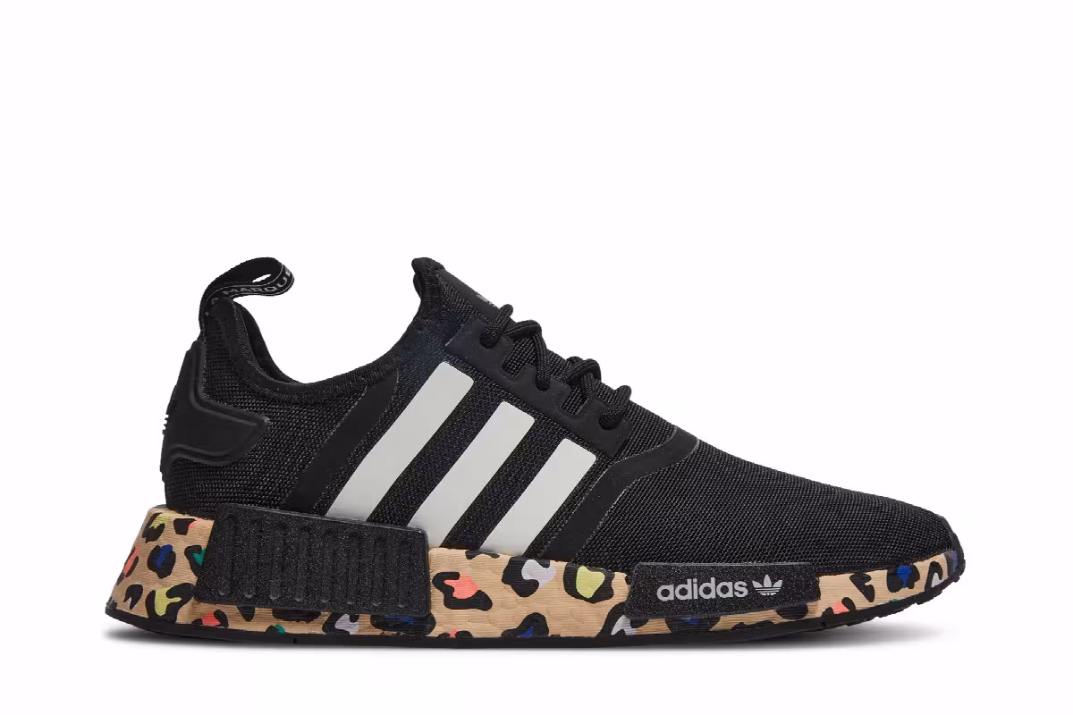 Adidas Women's NMD_R1 Leopard - Black, view 2