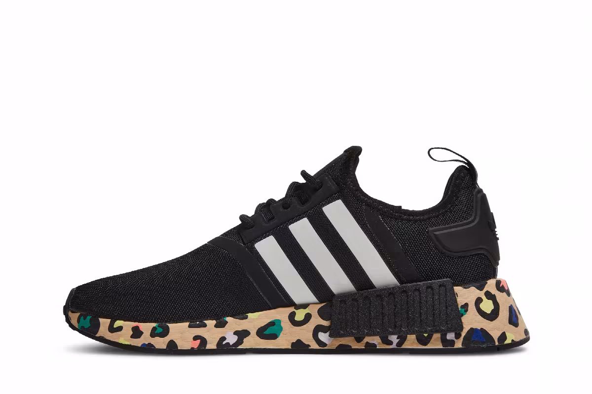 Adidas Women's NMD_R1 Leopard - Black, view 4