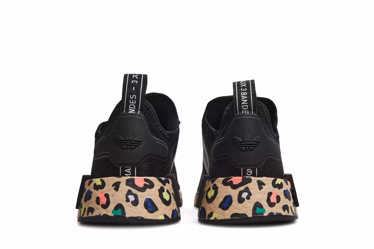 Adidas Women's NMD_R1 Leopard - Black, view 7