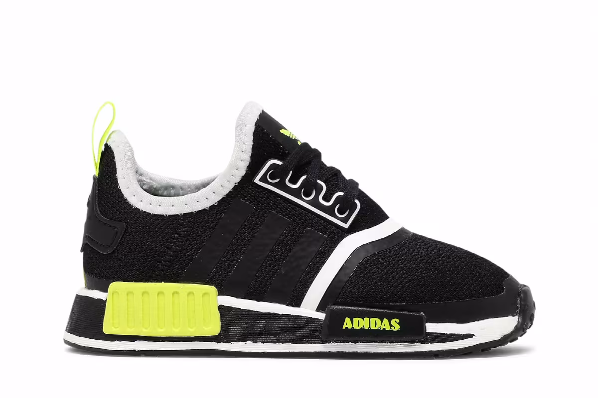 Adidas NMD_R1 Infant Black Solar Yellow, view 2