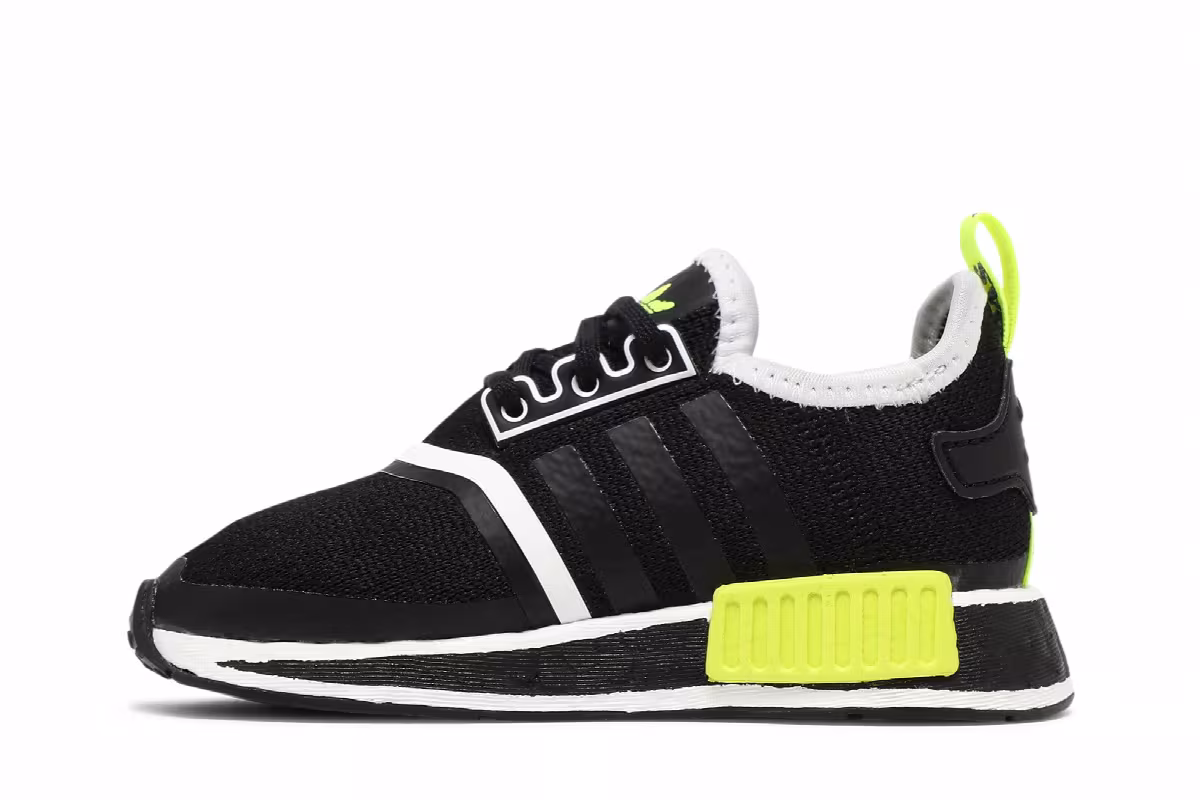 Adidas NMD_R1 Infant Black Solar Yellow, view 4