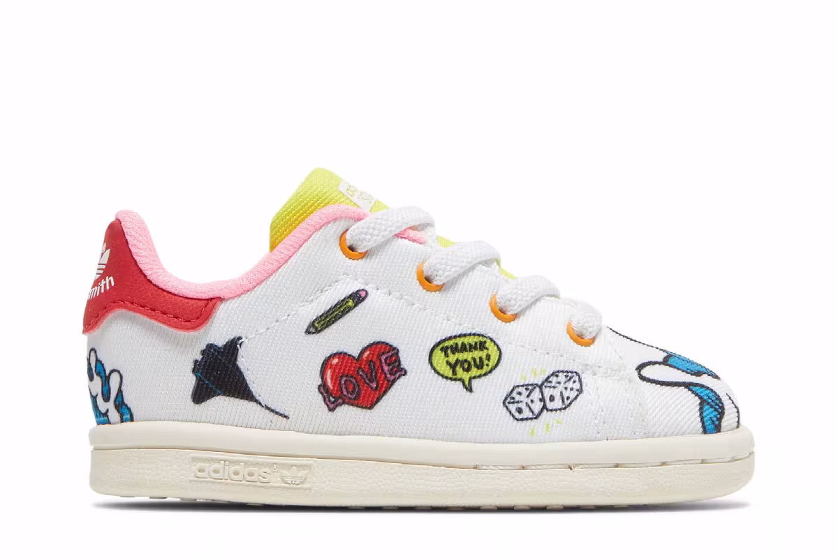 Aaron Kai x adidas Stan Smith Primeblue Infant Doodles, view 2