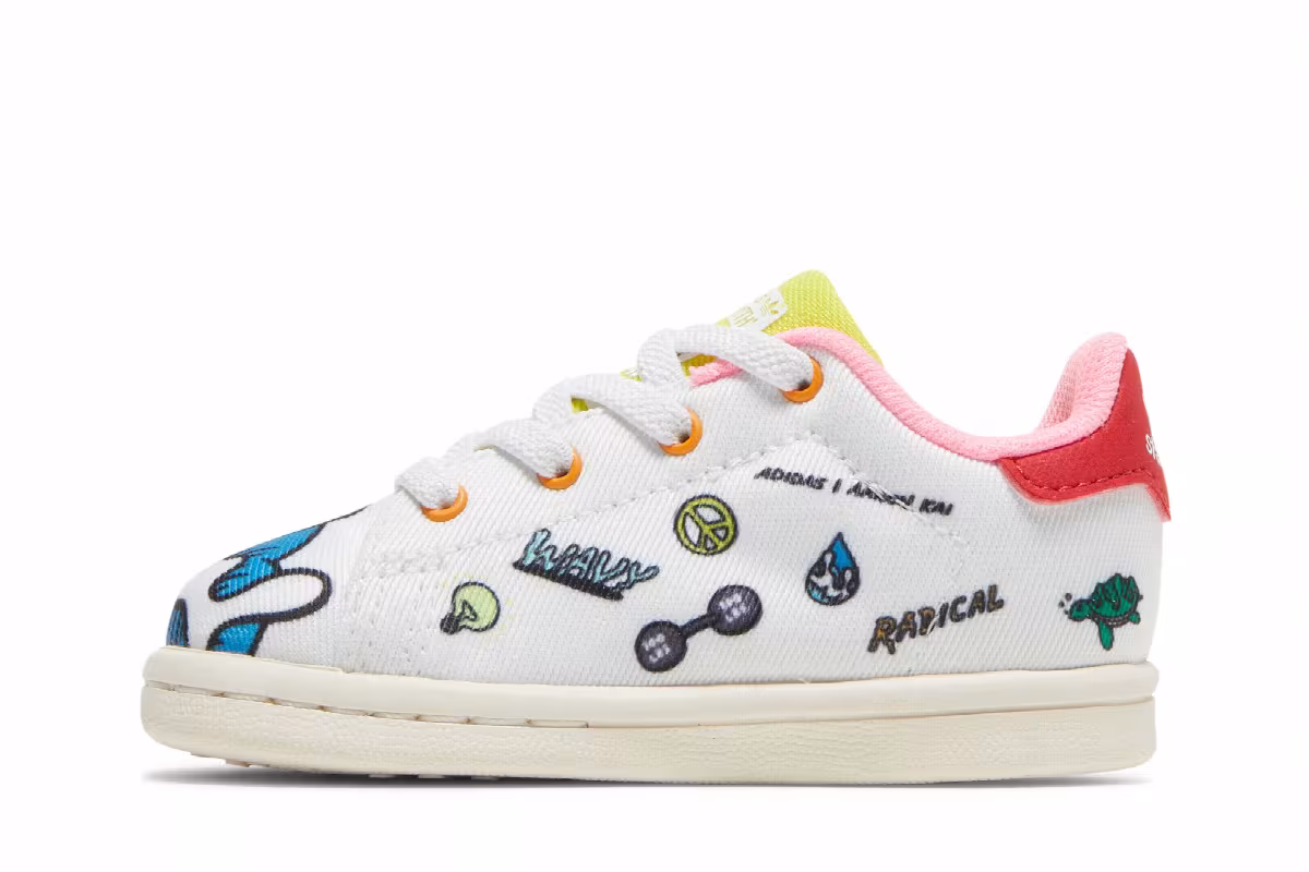 Aaron Kai x adidas Stan Smith Primeblue Infant Doodles, view 4