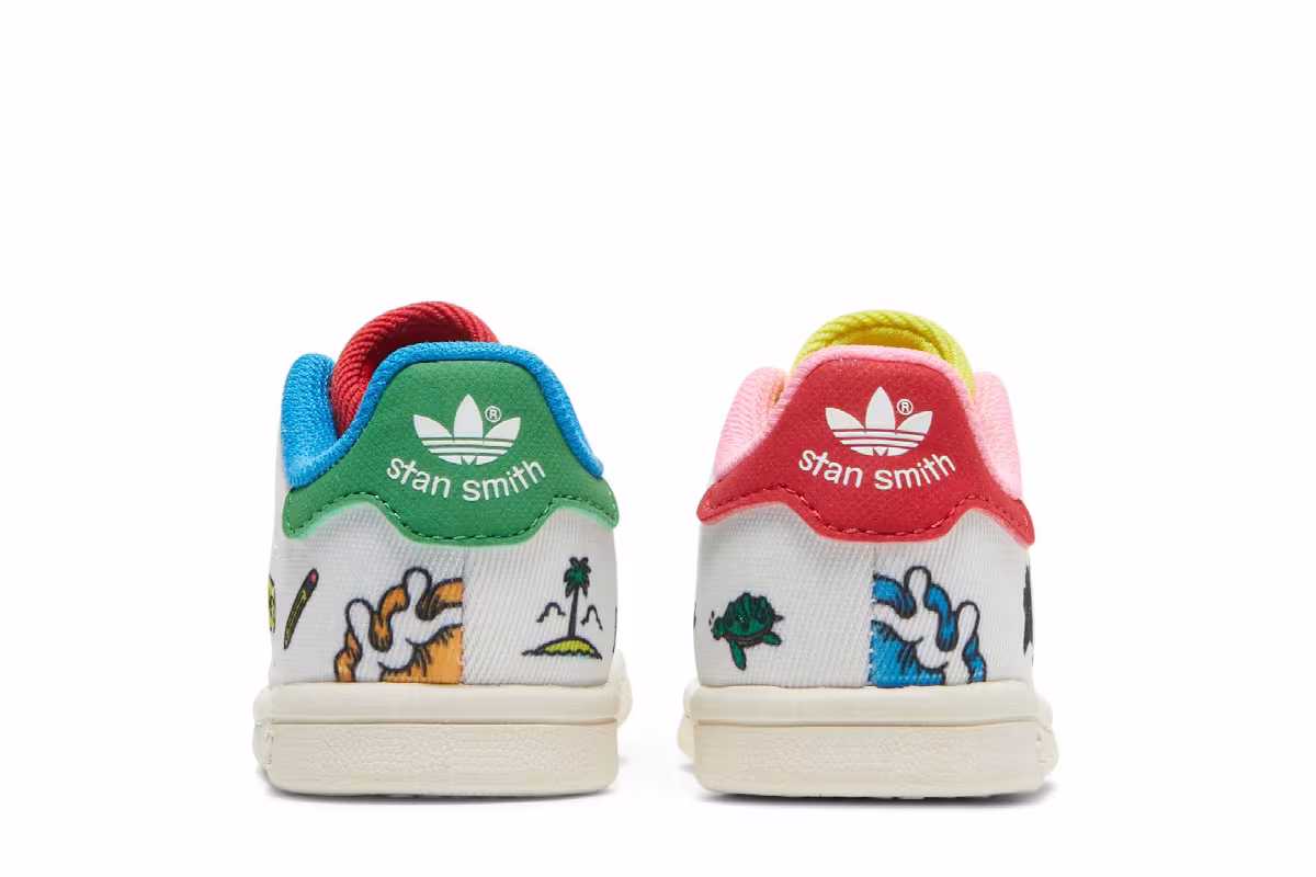 Aaron Kai x adidas Stan Smith Primeblue Infant Doodles, view 7