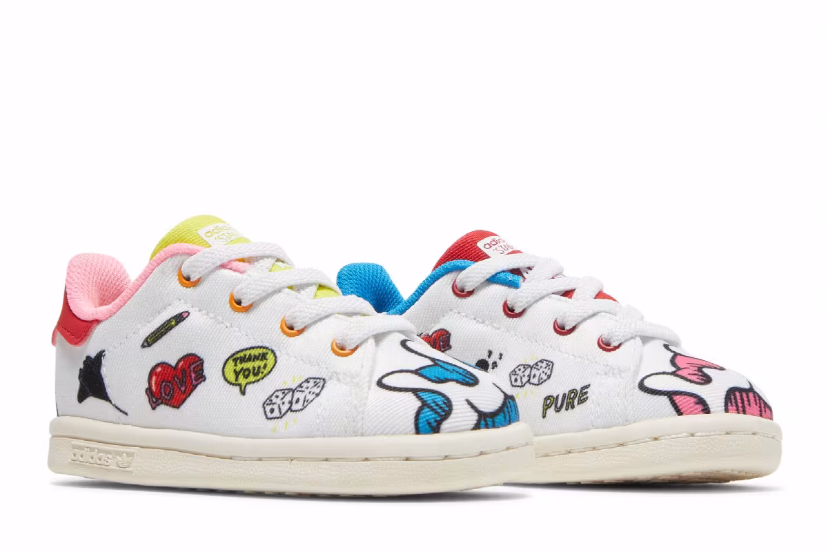 Aaron Kai x adidas Stan Smith Primeblue Infant Doodles, view 9