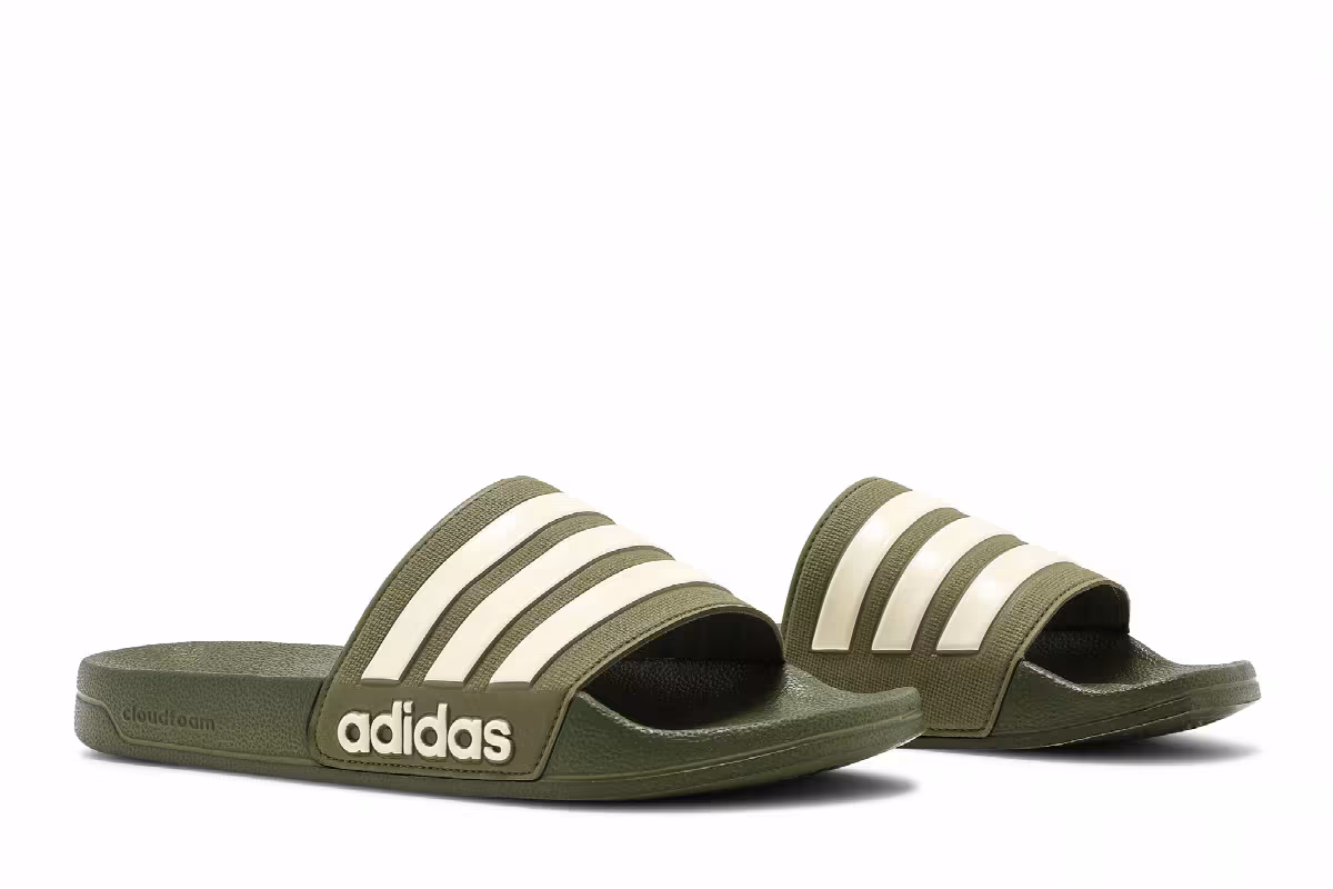 Adidas Adilette Shower Slide Focus Olive, view 9