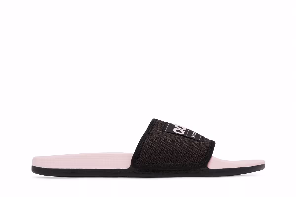 Adidas Adilette Slide Black Clear Pink, view 2
