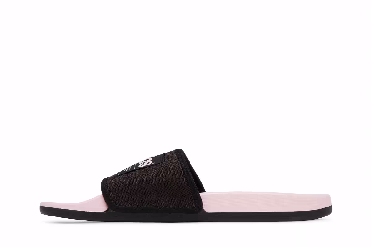 Adidas Adilette Slide Black Clear Pink, view 4