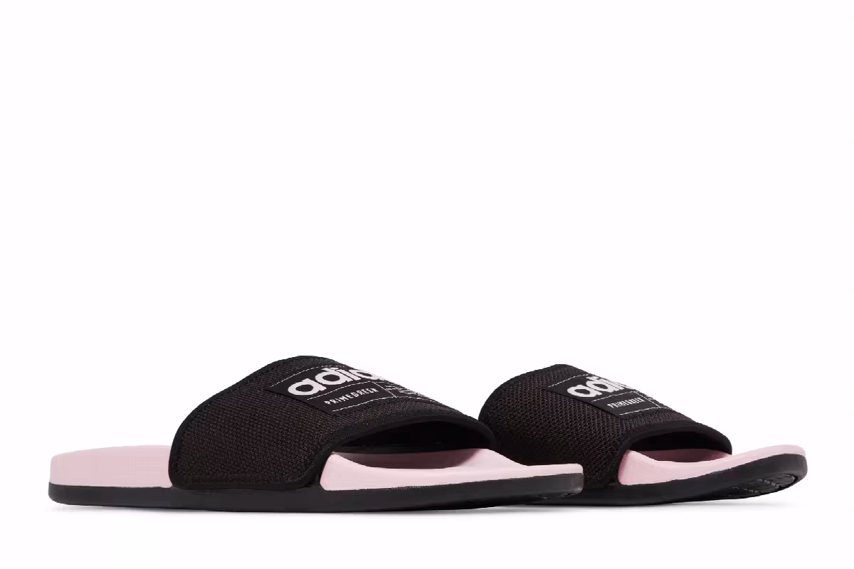 Adidas Adilette Slide Black Clear Pink, view 9