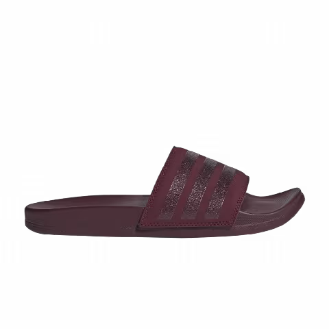 Adidas Wmns Adilette Comfort Slide 'Stripes Shimmer - Maroon'