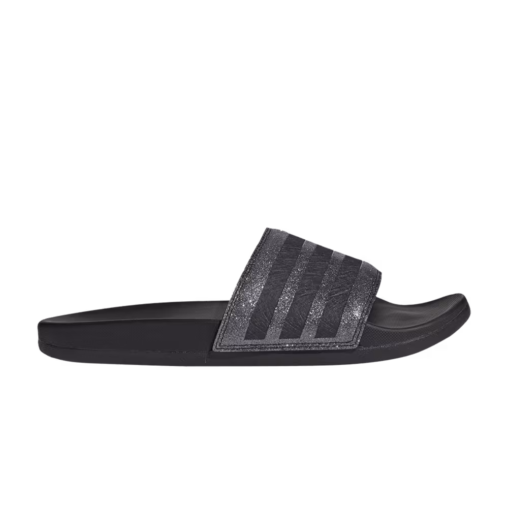 Adidas Women's Adilette Comfort Slides Bandage Shimmer - Night Metallic