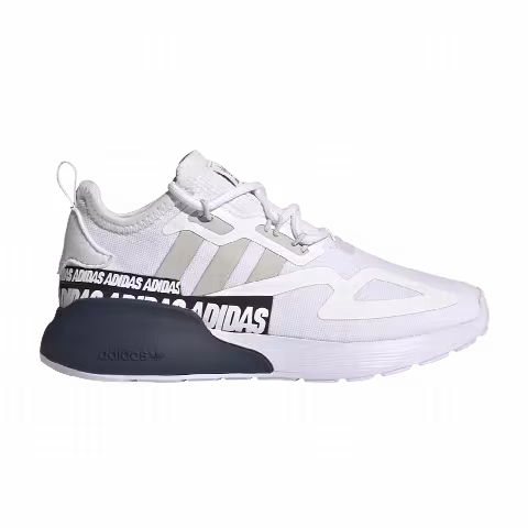 Adidas ZX 2K J 'Wordmark Heel Stripe - White'