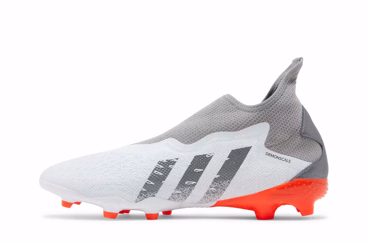 Adidas Predator Freak.3 Laceless FG Demonscale - White Solar Red, view 4