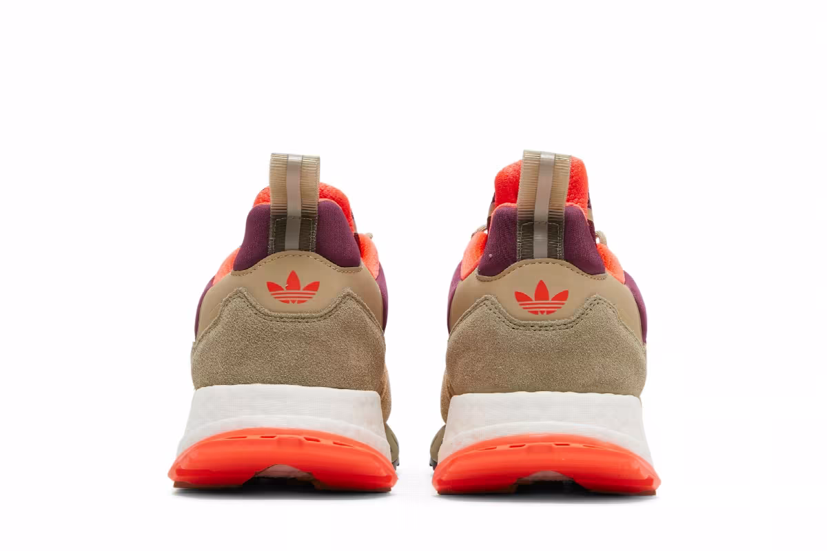 Adidas ZX 1K Boost Beige Tone Victory Crimson, view 7