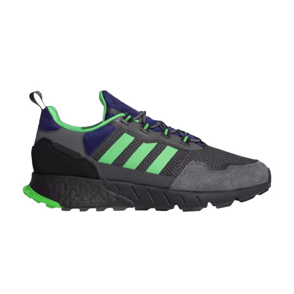 Adidas ZX 1K Boost Grey Screaming Green