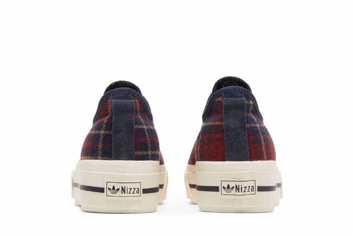 Adidas Women's Nizza RF Platform Mid Plaid, view 7