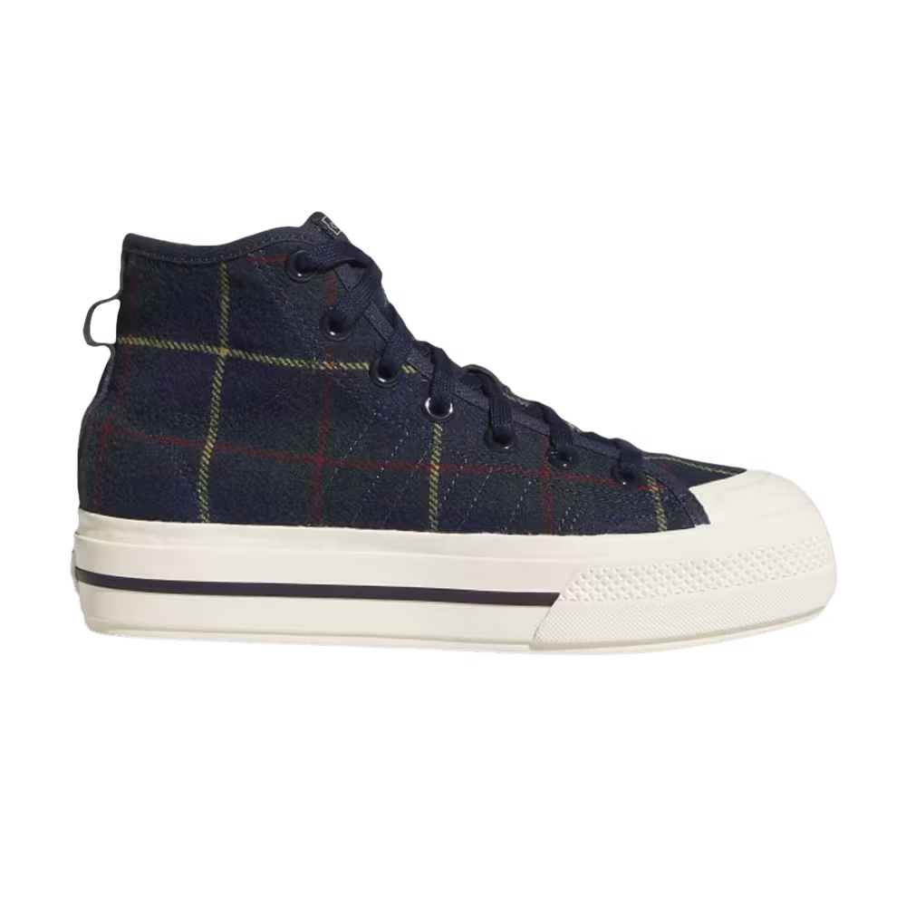 Adidas Women's Nizza RF Platform Mid Plaid