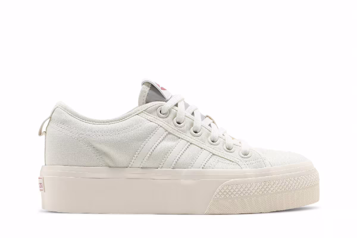 Adidas Women's Nizza Platform Off White, view 2