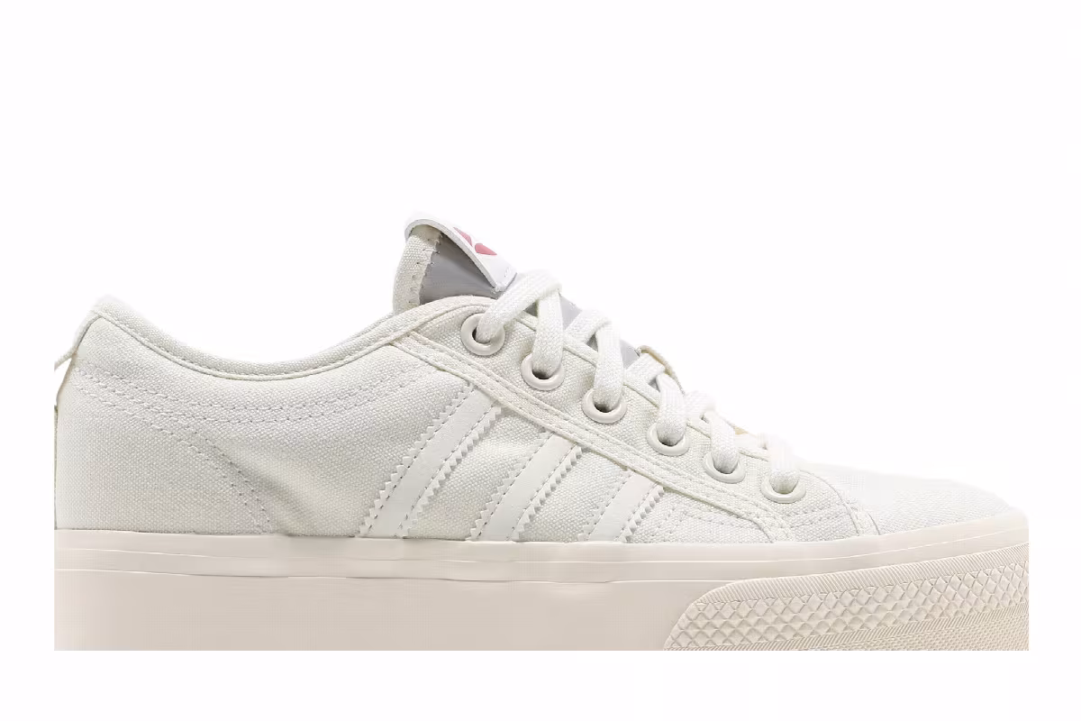 Adidas Women's Nizza Platform Off White, view 3