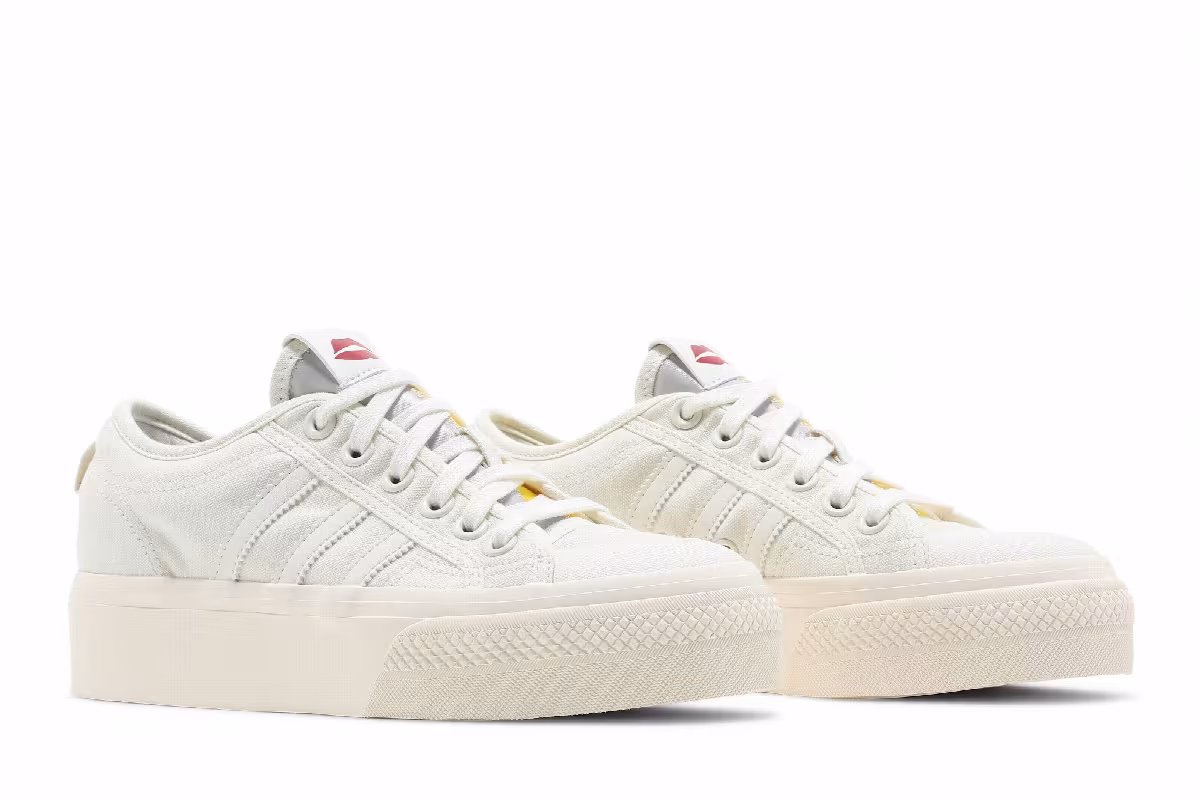 Adidas Women's Nizza Platform Off White, view 9
