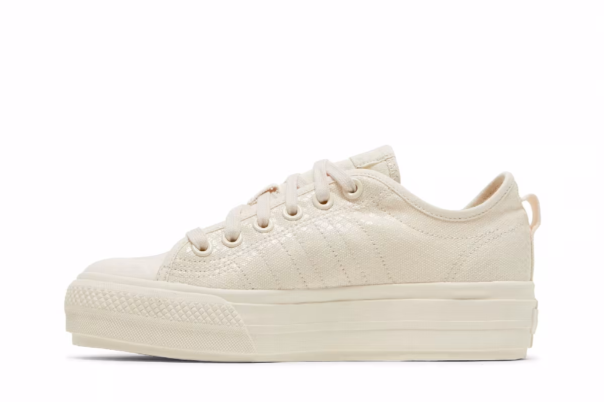 Adidas Women's Nizza RF Platform Wonder White, view 4