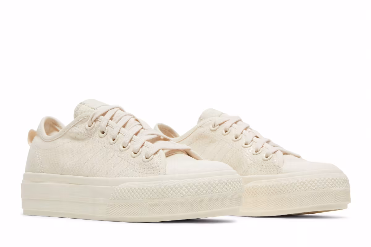 Adidas Women's Nizza RF Platform Wonder White, view 9