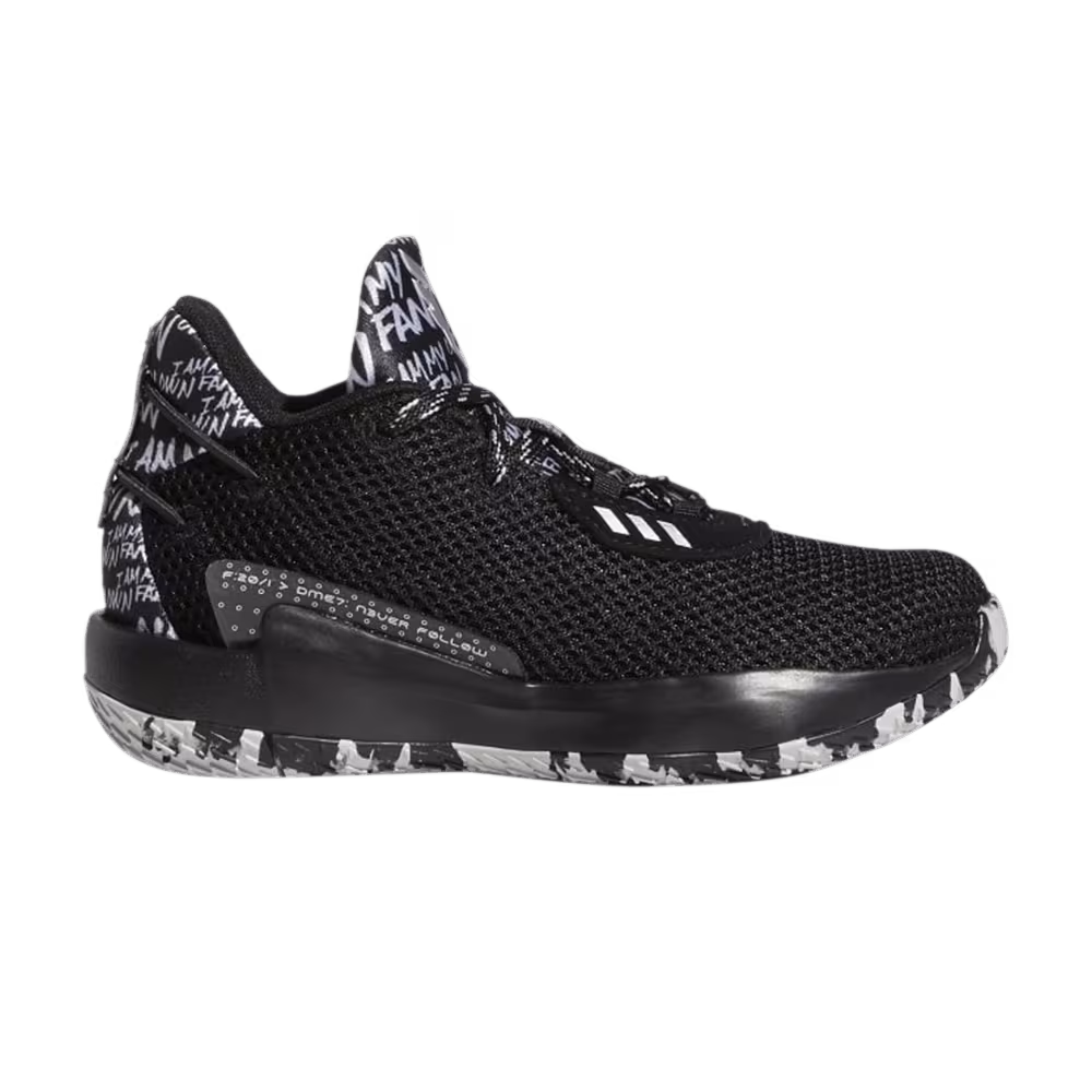 Adidas Dame 7 Little Kid I Am My Own Fan - Core Black