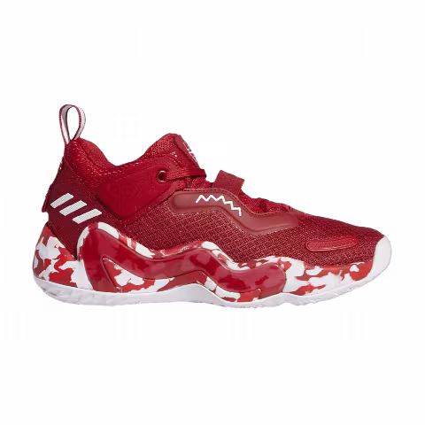 Adidas D.O.N. Issue #3 Big Kid 'Paint Smudge - Team Power Red'