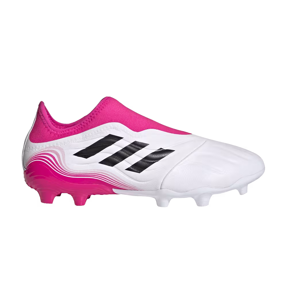 Adidas Copa Sense.3 Laceless FG White Shock Pink