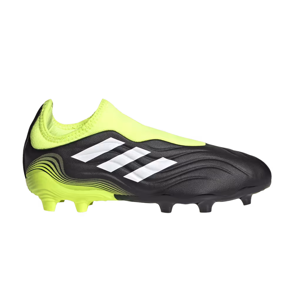 Adidas Copa Sense.3 Laceless FG J Black Solar Yellow
