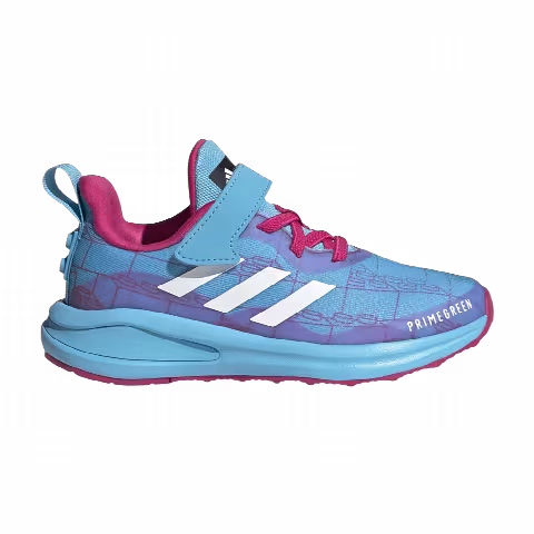 LEGO x adidas FortaRun X Elastic Lace J 'Bright Cyan Bricks'