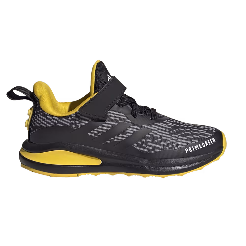 LEGO x adidas FortaRun X Elastic Lace J Black Equipment Yellow